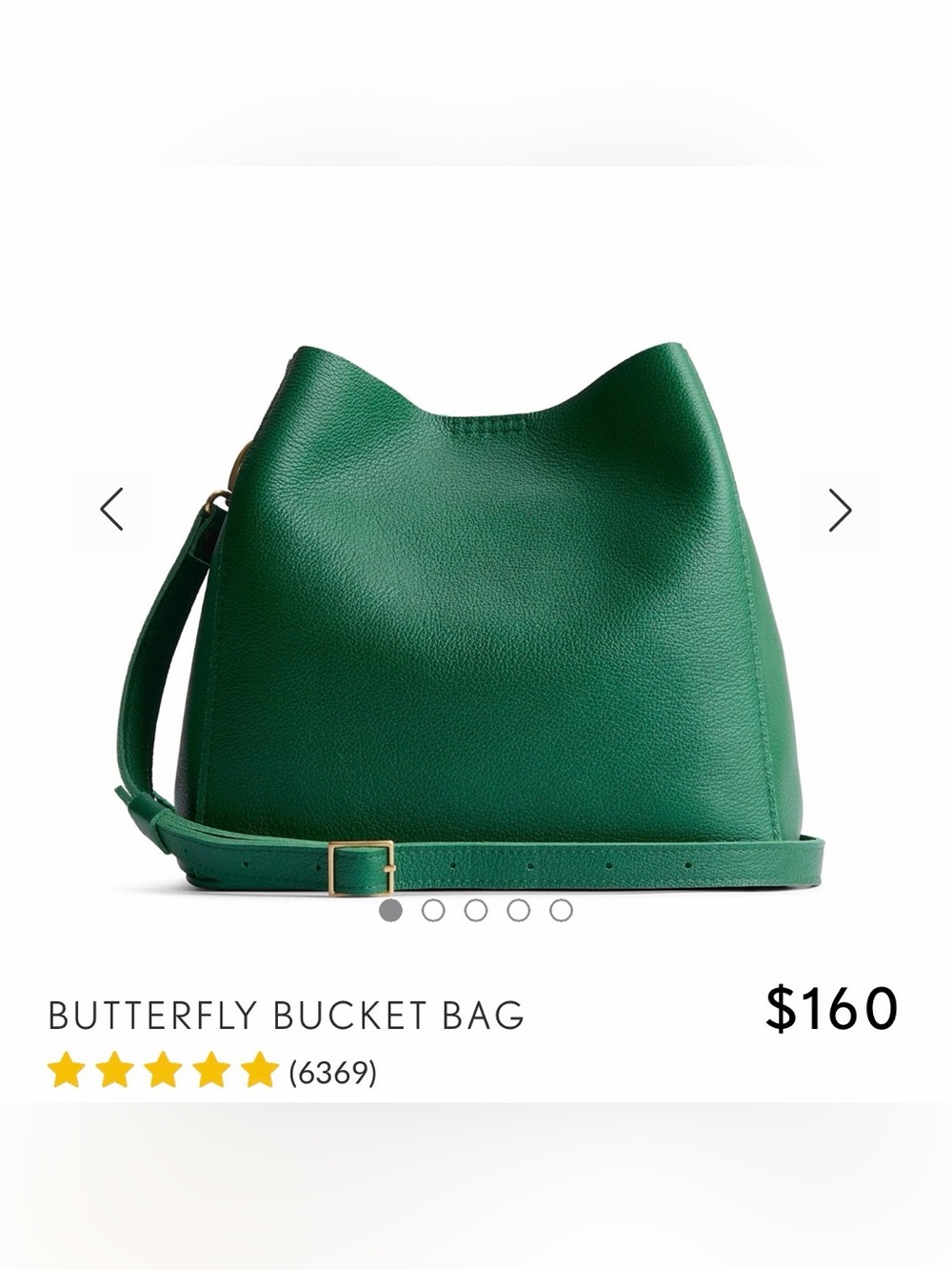 Portland Leather Green Butterfly Bucket Bag, Wallet and coin pouch.  BRAND NEW